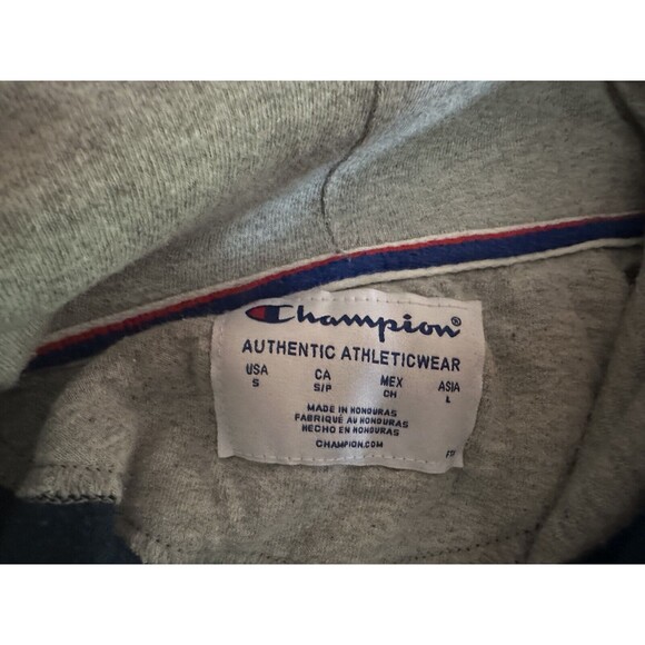 Champion Men's Classic "C"  Logo Pullover Blue Hoodie w/ Pocket Size Small - Picture 3 of 4